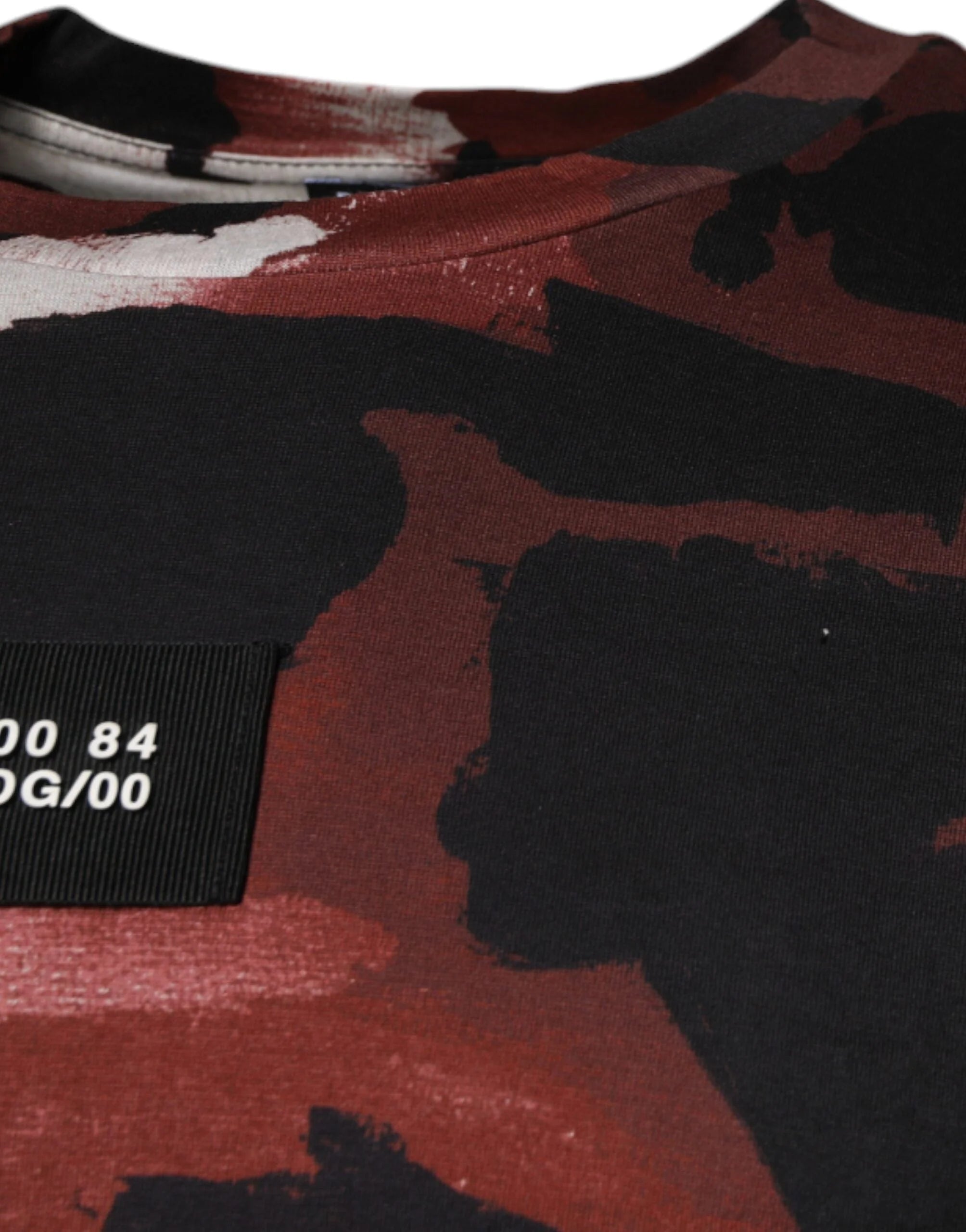 Dolce & Gabbana Multicolor Camouflage Crew Neck T-shirt - T-Shirts