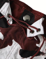 Dolce & Gabbana Multicolor Camouflage DG Logo Beachwear Shorts Swimwear - Boardshorts