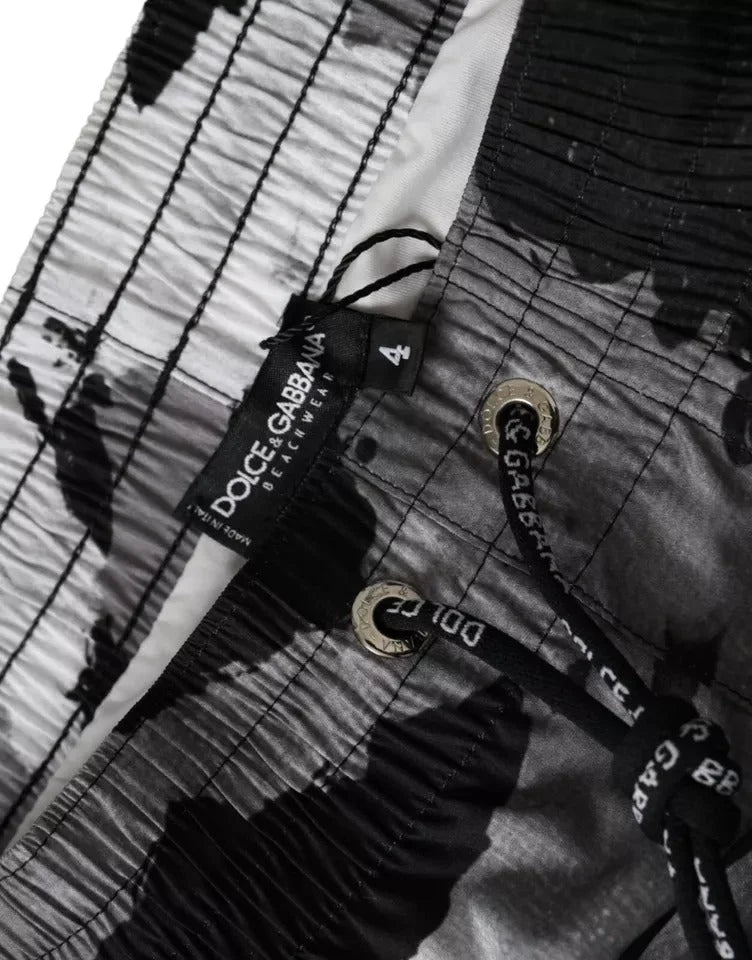 Dolce & Gabbana Multicolor Camouflage DG Logo Beachwear Shorts Swimwear - IT3 | XS - Swim Boxers