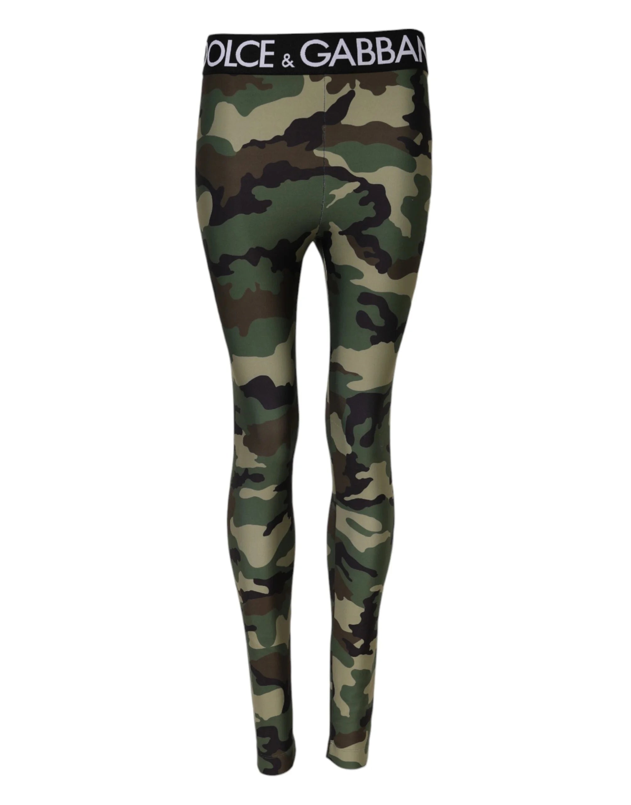 Dolce & Gabbana Multicolor Camouflage DG Waist Leggings Pants - IT38 | XS - Leggings