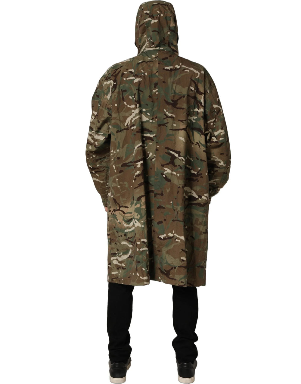 Dolce & Gabbana Multicolor Camouflage Hooded Coat Jacket - IT54 | XL