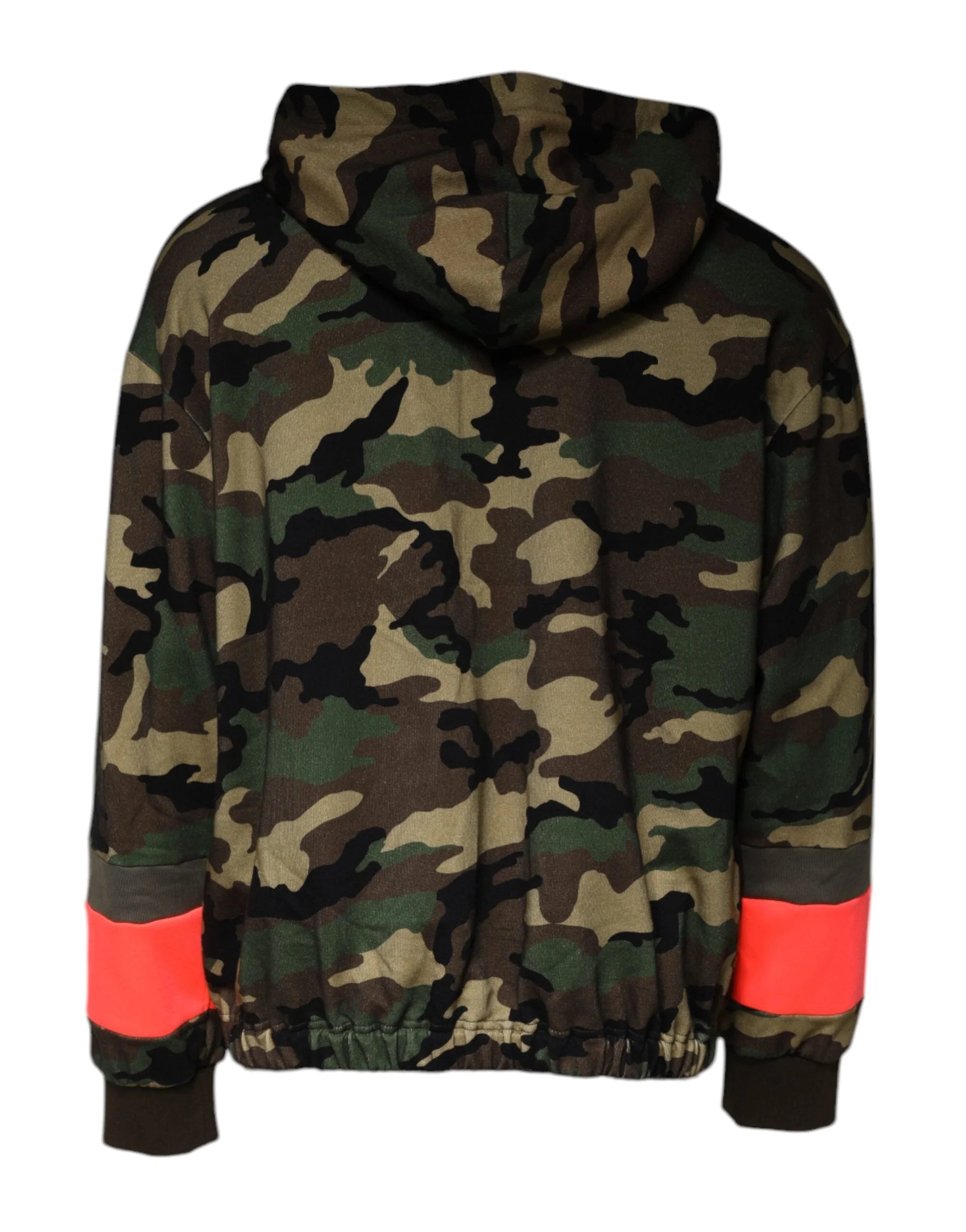 Dolce & Gabbana Multicolor Camouflage Hooded Men Sweatshirt Sweater - IT54 | XL - Hoodies