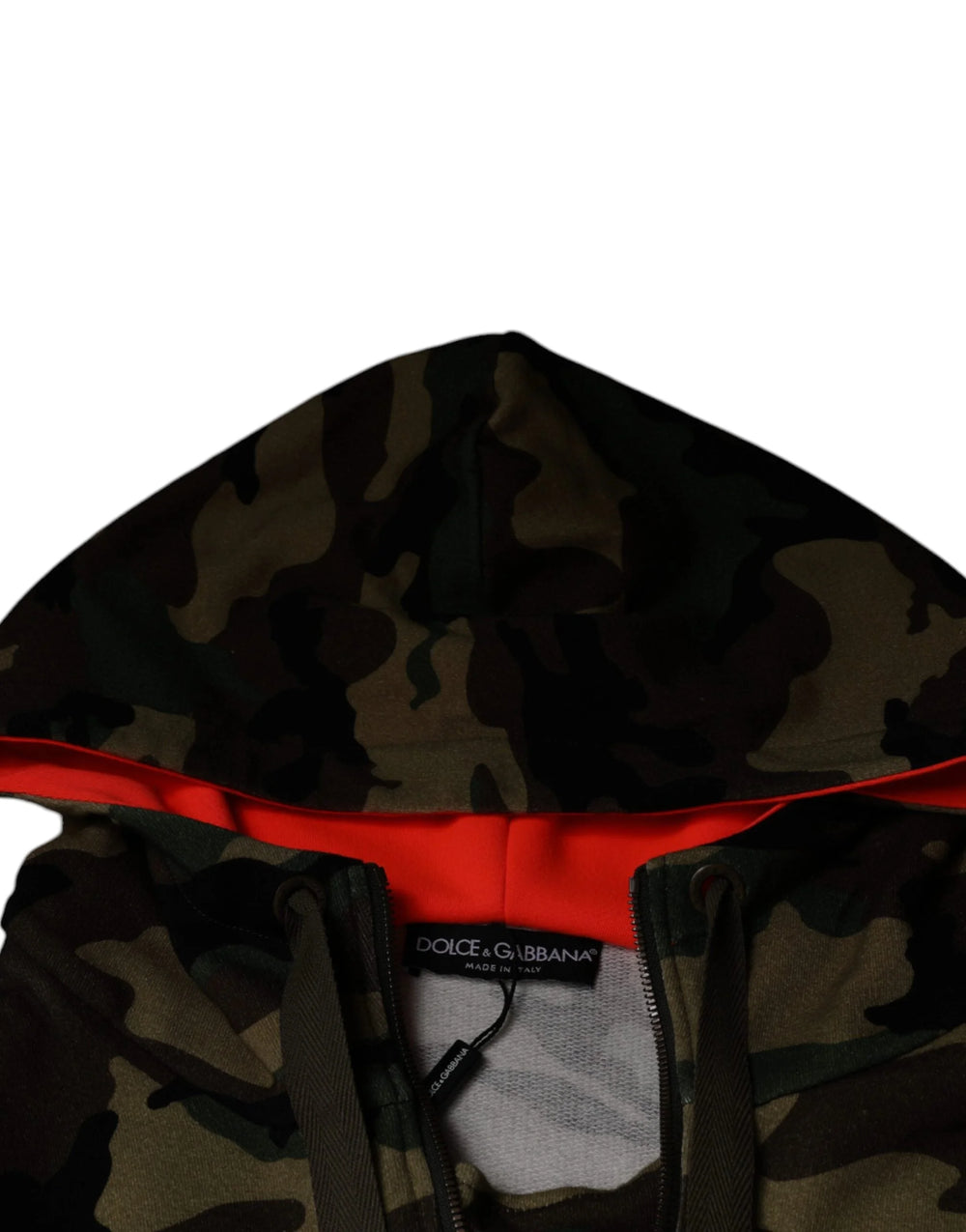 Dolce & Gabbana Multicolor Camouflage Hooded Men Sweatshirt Sweater - IT54 | XL - Hoodies