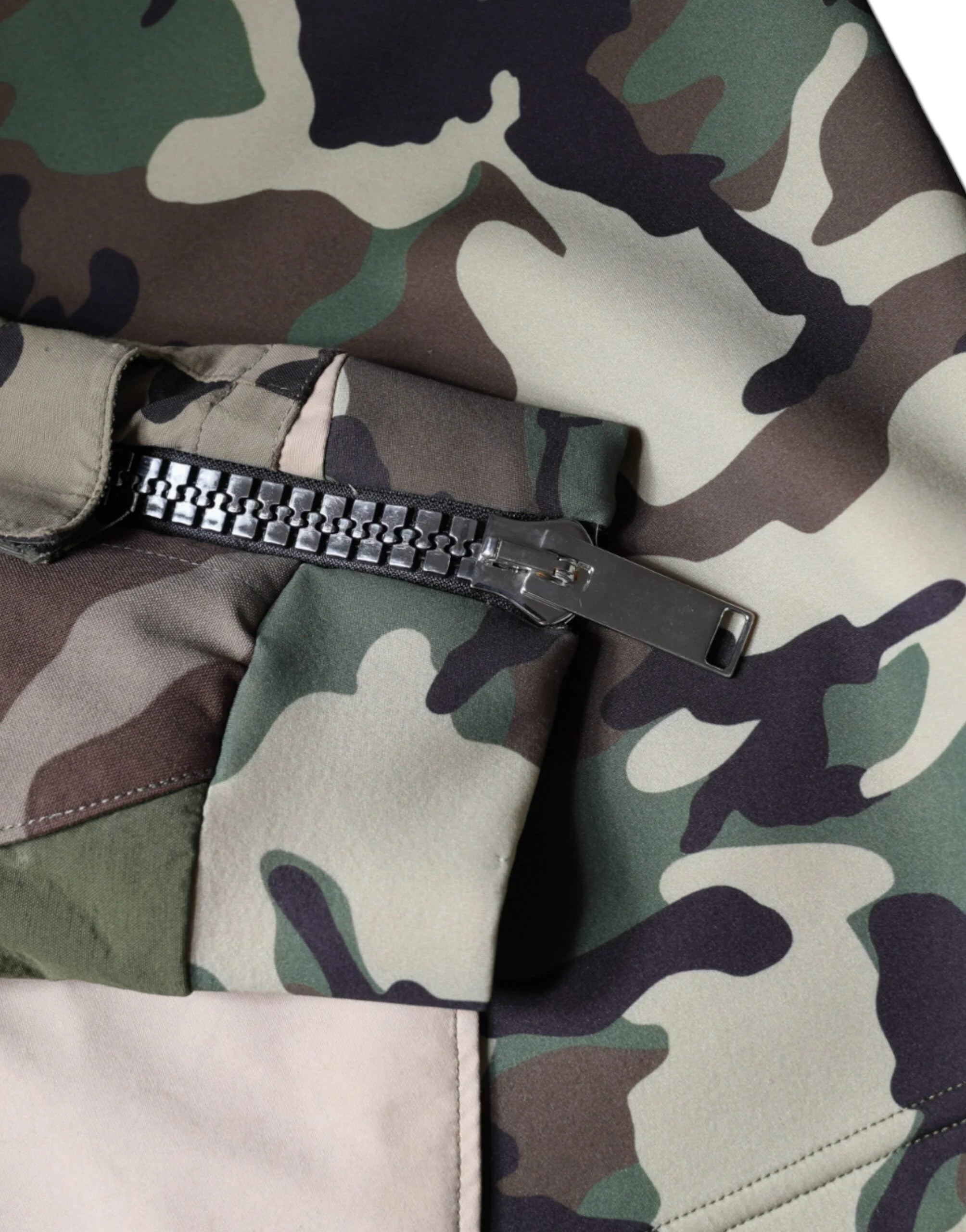 Dolce & Gabbana Multicolor Camouflage Hooded Sweatshirt Sweater - IT54 | XL - Hoodies