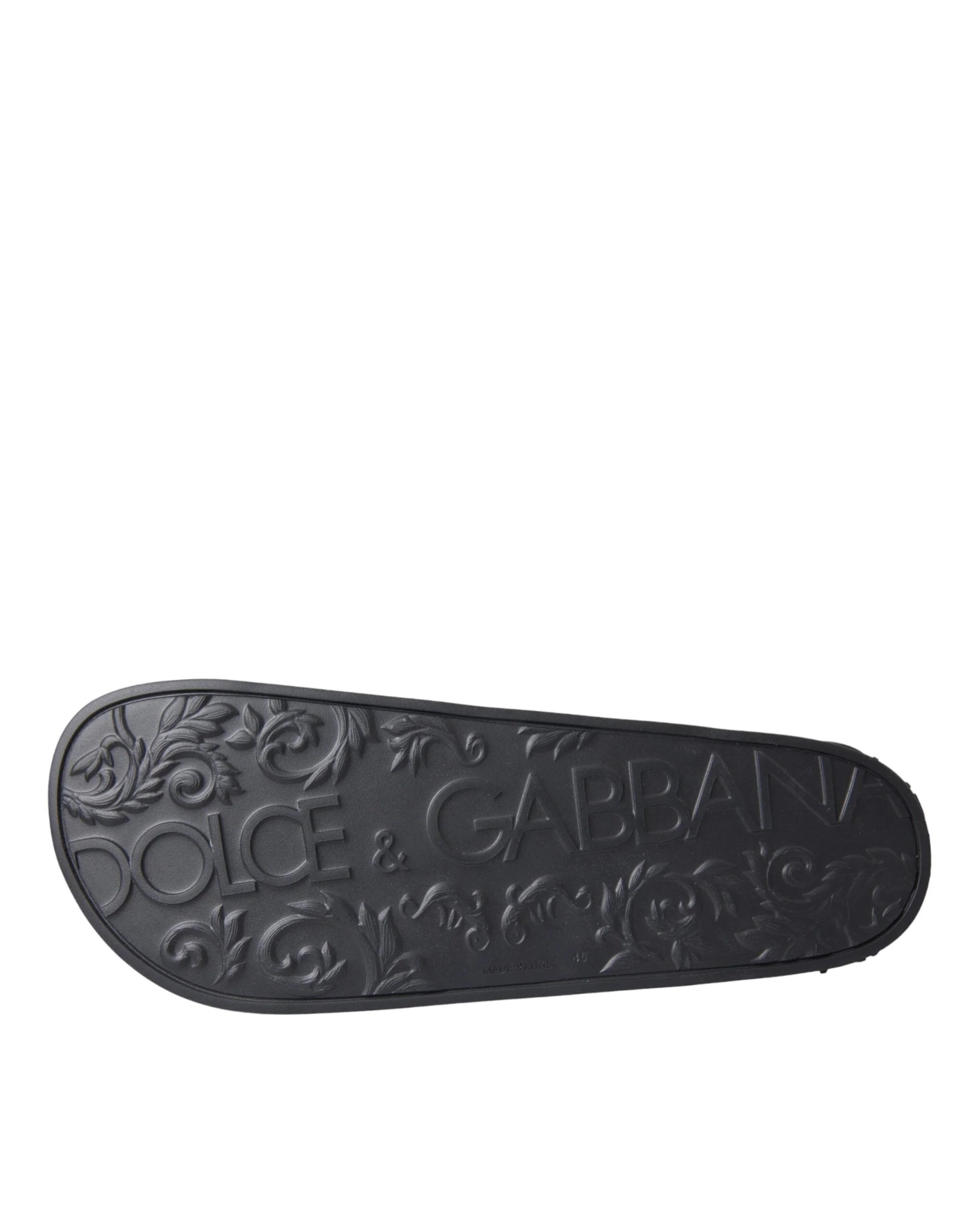 Dolce & Gabbana Multicolor Camouflage Leather Beachwear Men Shoes - EU41/US8 - Sandals