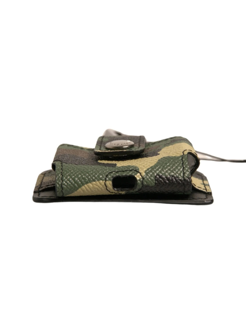 Dolce & Gabbana Multicolor Camouflage Leather Metal Airpods Case - Headphone Carrying Cases
