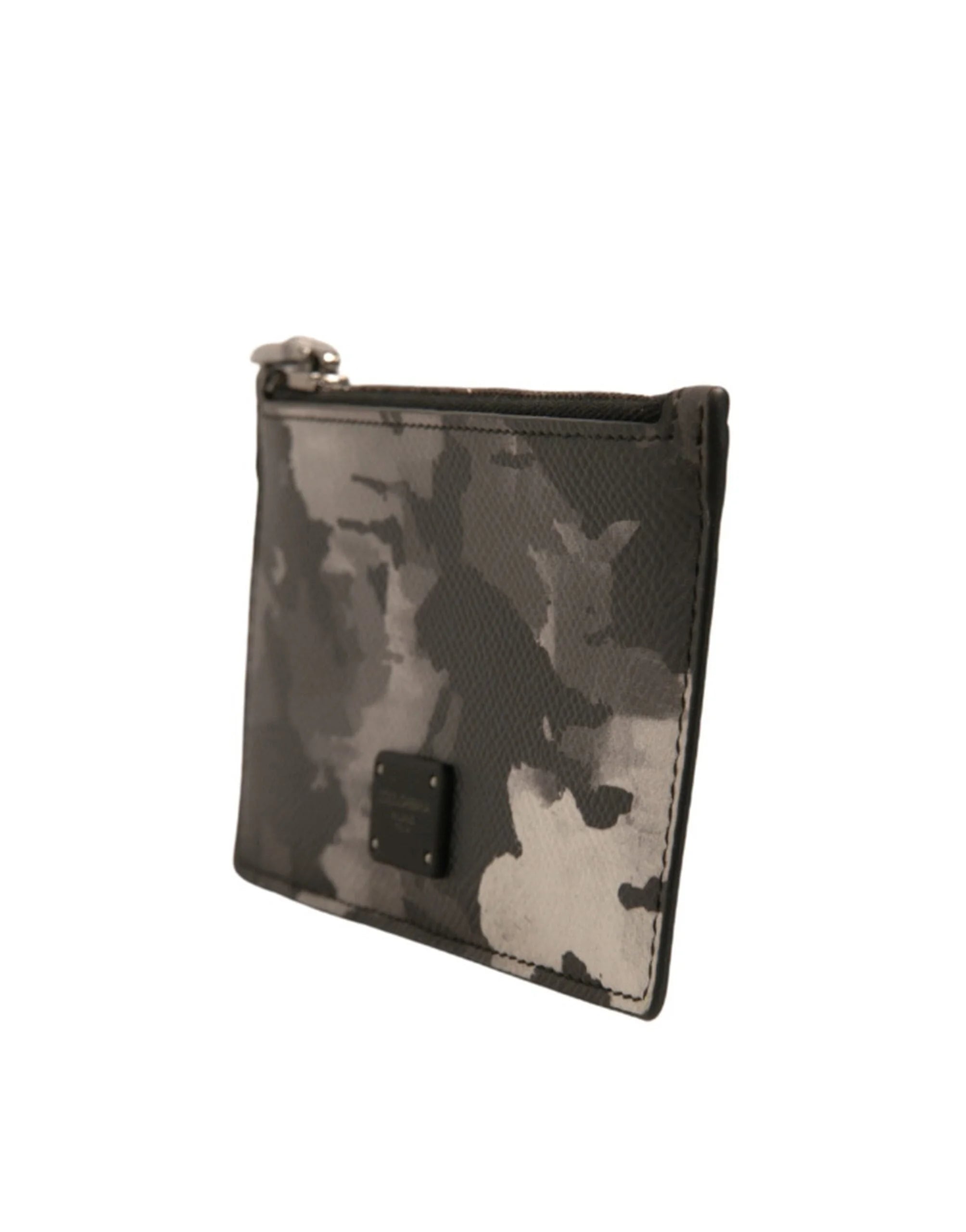 Dolce & Gabbana Multicolor Camouflage Logo Plaque Coin Purse Wallet - Wallets