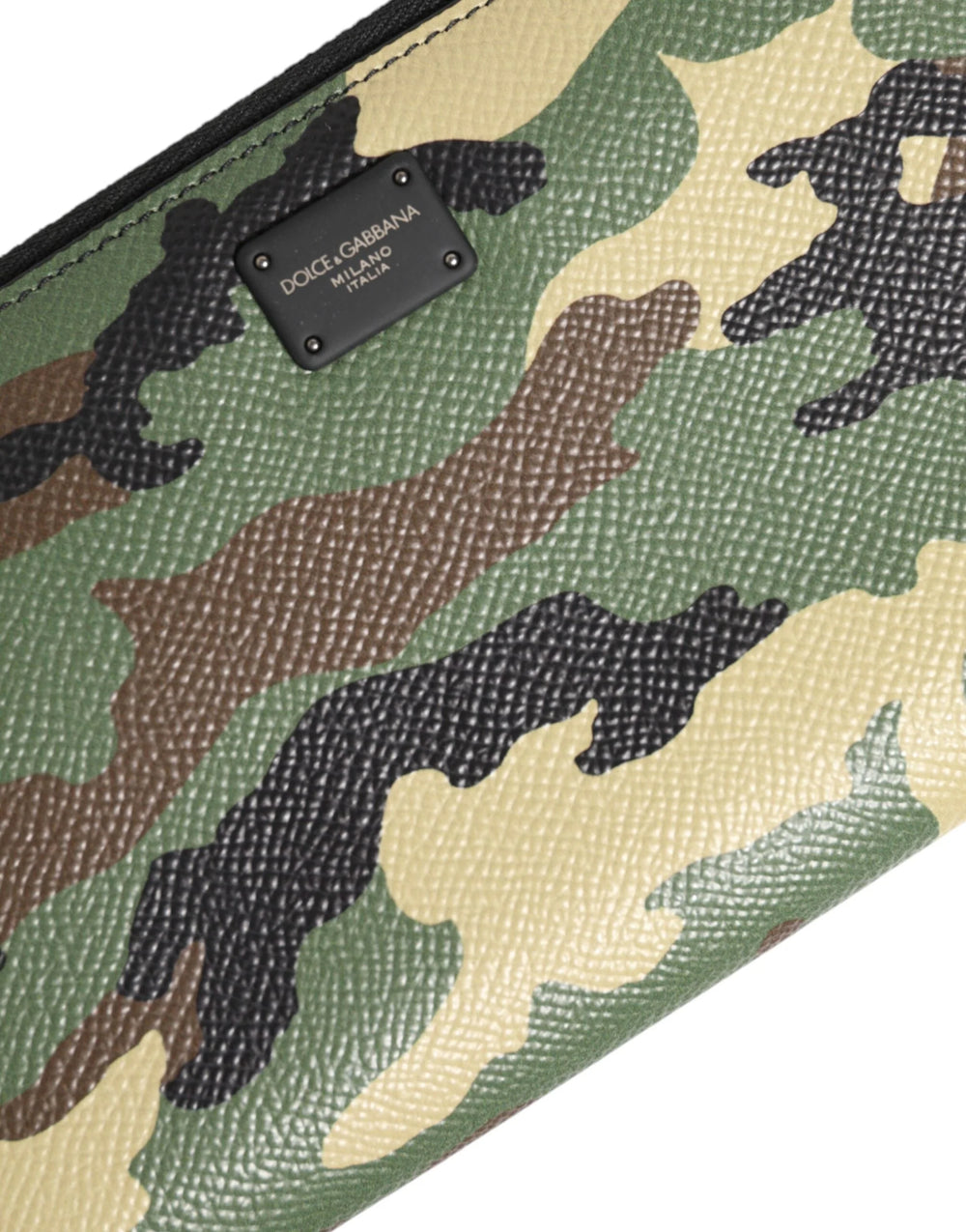 Dolce & Gabbana Multicolor Camouflage Logo Zip Around Continental Wallet - Wallets