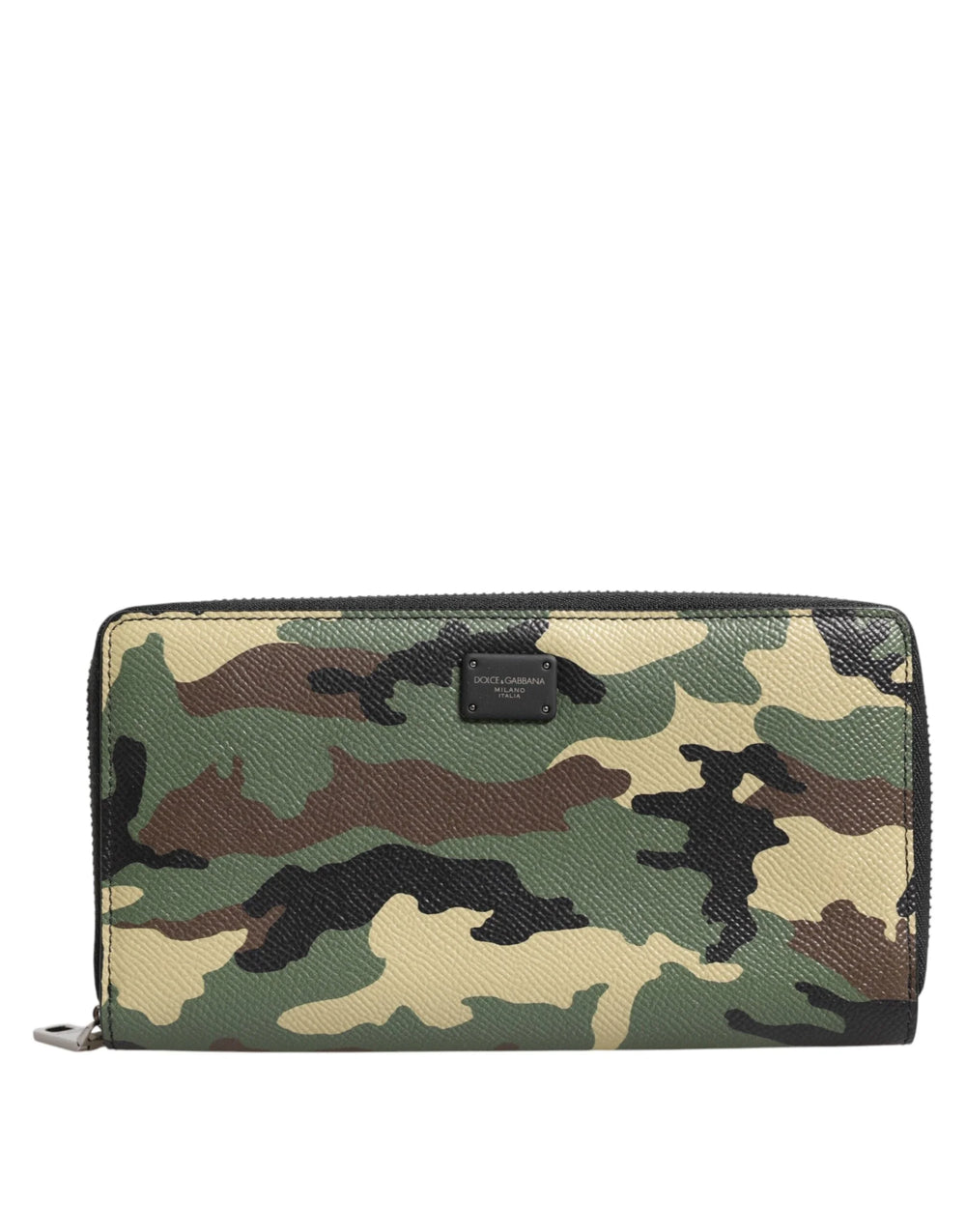 Dolce & Gabbana Multicolor Camouflage Logo Zip Around Continental Wallet - Wallets
