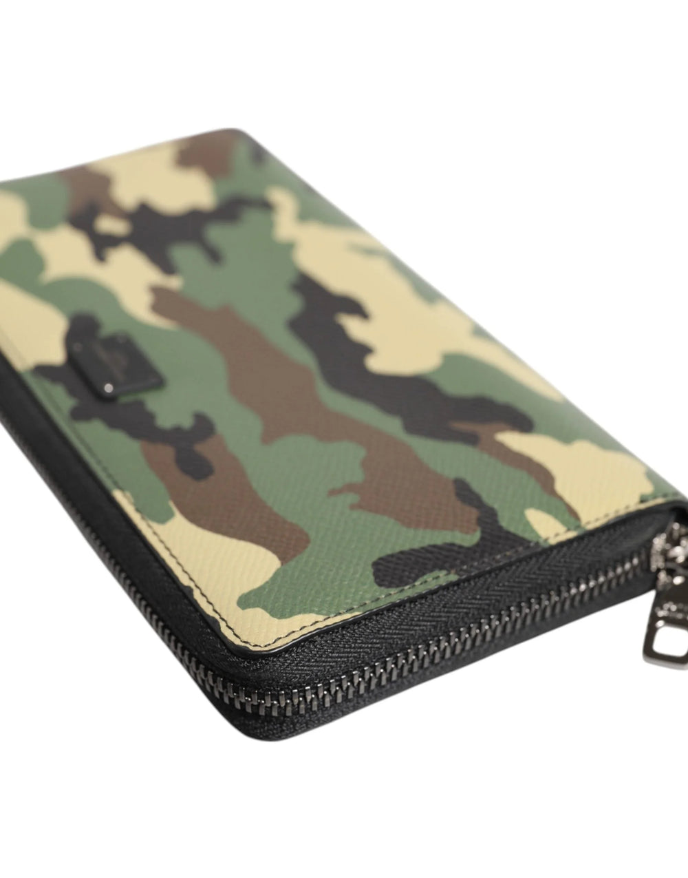 Dolce & Gabbana Multicolor Camouflage Logo Zip Around Continental Wallet - Wallets