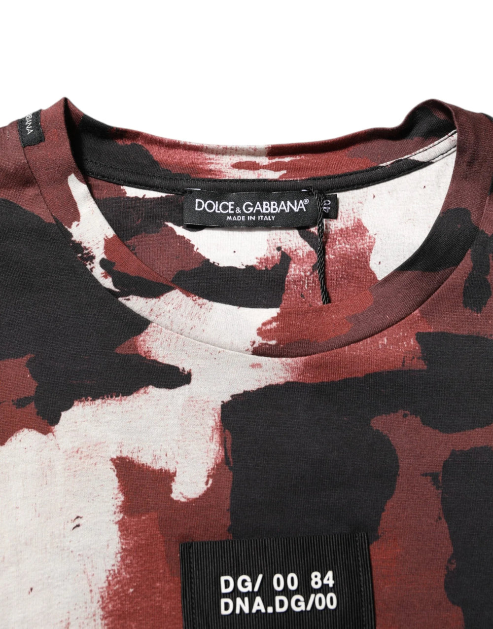Dolce & Gabbana Multicolor Camouflage Men Crew Neck T-shirt - T-Shirts