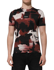 Dolce & Gabbana Multicolor Camouflage Men Crew Neck T-shirt - T-Shirts