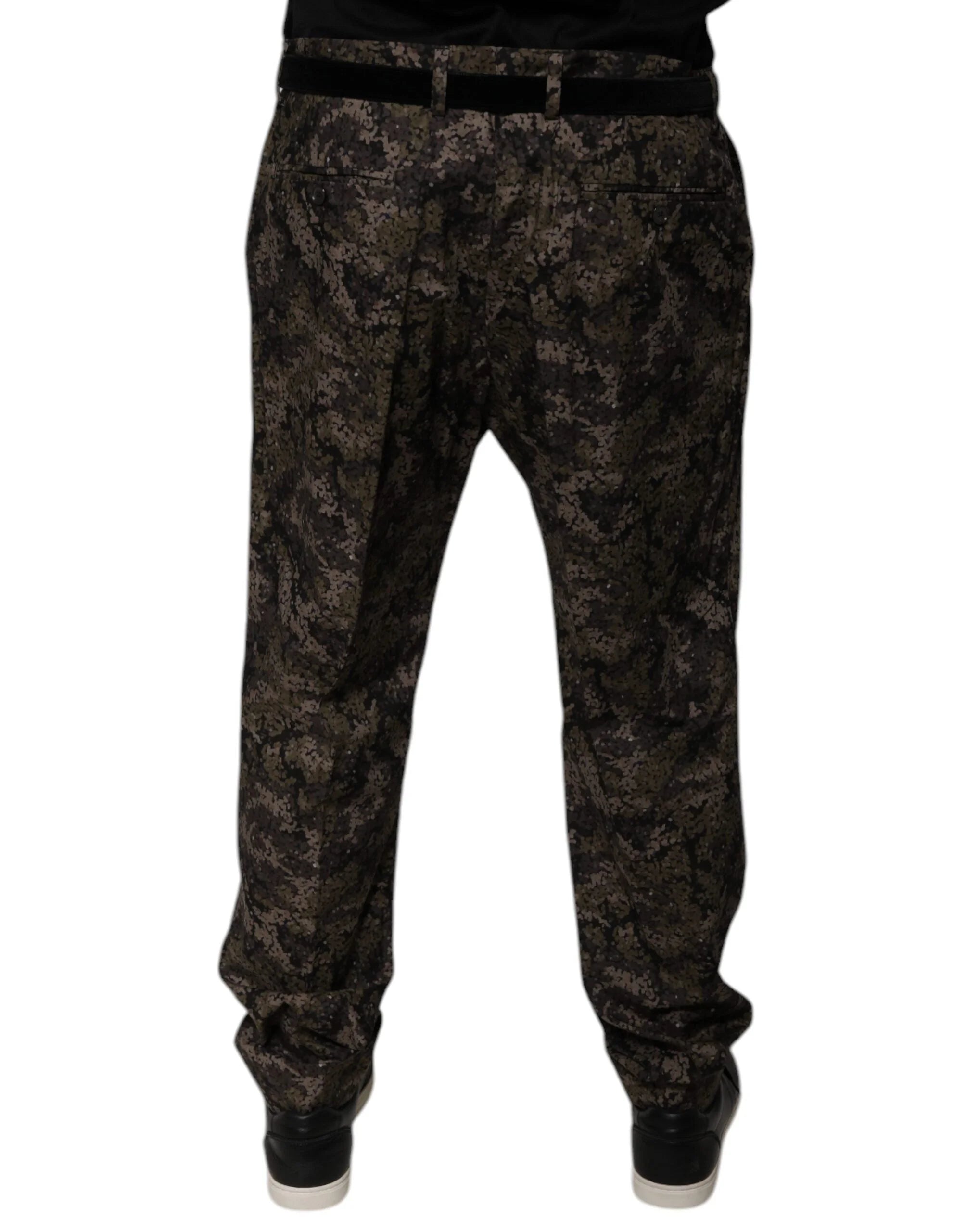 Dolce & Gabbana Multicolor Camouflage Men Dress Pants - IT54 | XL - Trousers