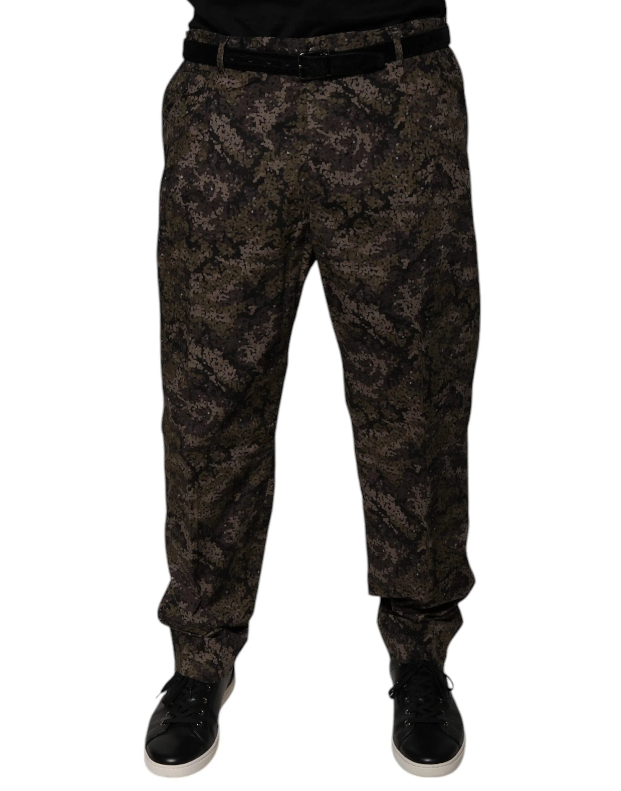 Dolce & Gabbana Multicolor Camouflage Men Dress Pants - IT54 | XL - Trousers