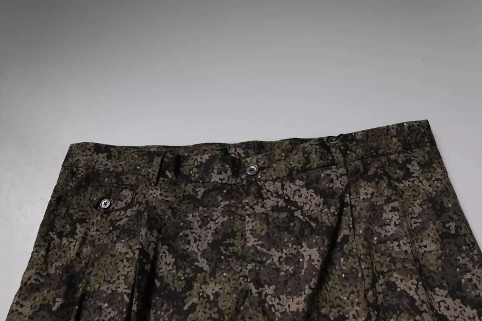 Dolce & Gabbana Multicolor Camouflage Men Dress Pants - IT54 | XL - Trousers