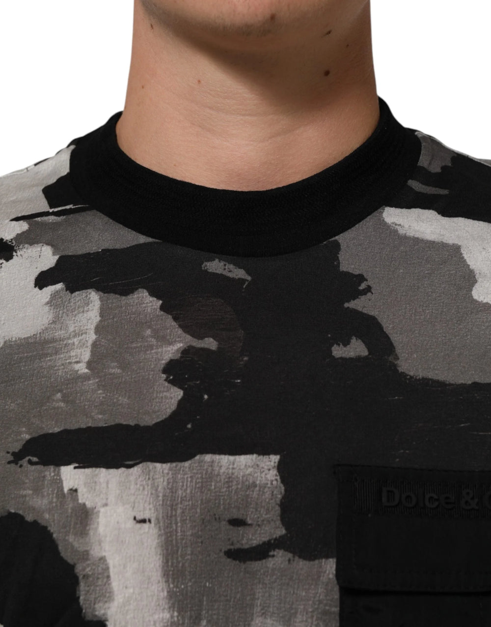 Dolce & Gabbana Multicolor Camouflage Men Short Sleeves T-shirt - T-Shirts