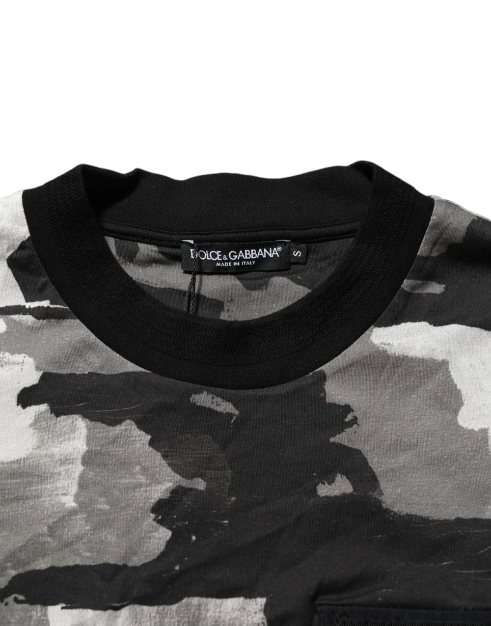 Dolce & Gabbana Multicolor Camouflage Men Short Sleeves T-shirt - T-Shirts