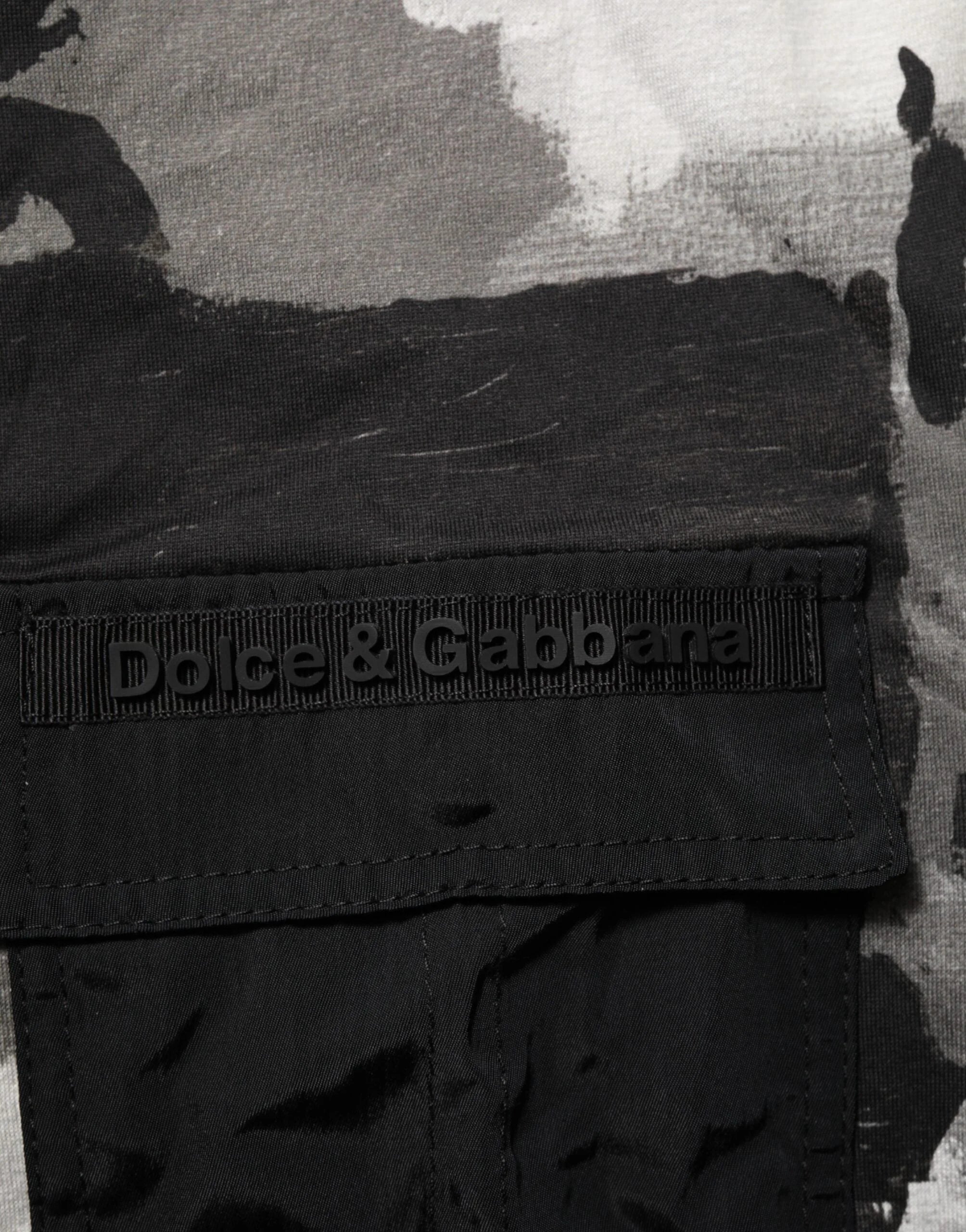 Dolce & Gabbana Multicolor Camouflage Men Short Sleeves T-shirt - T-Shirts