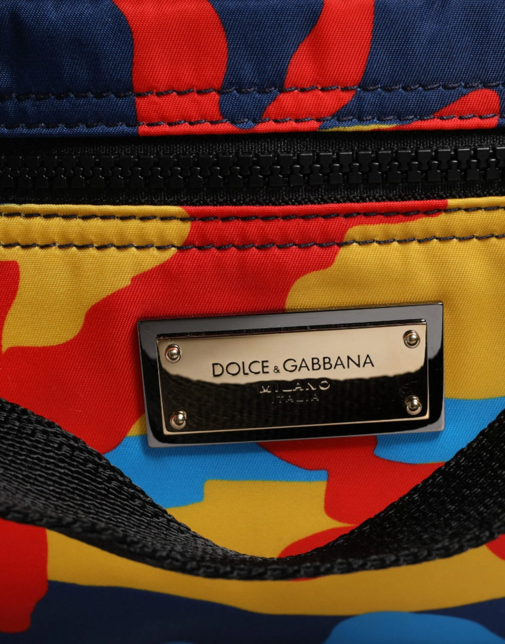 Dolce & Gabbana Multicolor Camouflage Nylon Shopping Tote Bag - Tote Bags