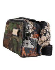 Dolce & Gabbana Multicolor Camouflage Patchwork Logo Waist Fanny Pack Bag - Fanny Packs
