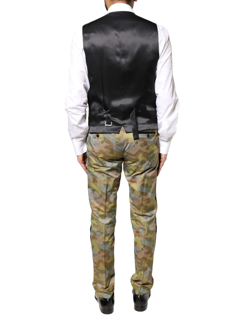 Dolce & Gabbana Multicolor Camouflage SICILIA 3 Piece Suit - IT48 | M - Pant Suits