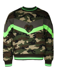Dolce & Gabbana Multicolor Camouflage Sweatshirt Sweater - Sweatshirts
