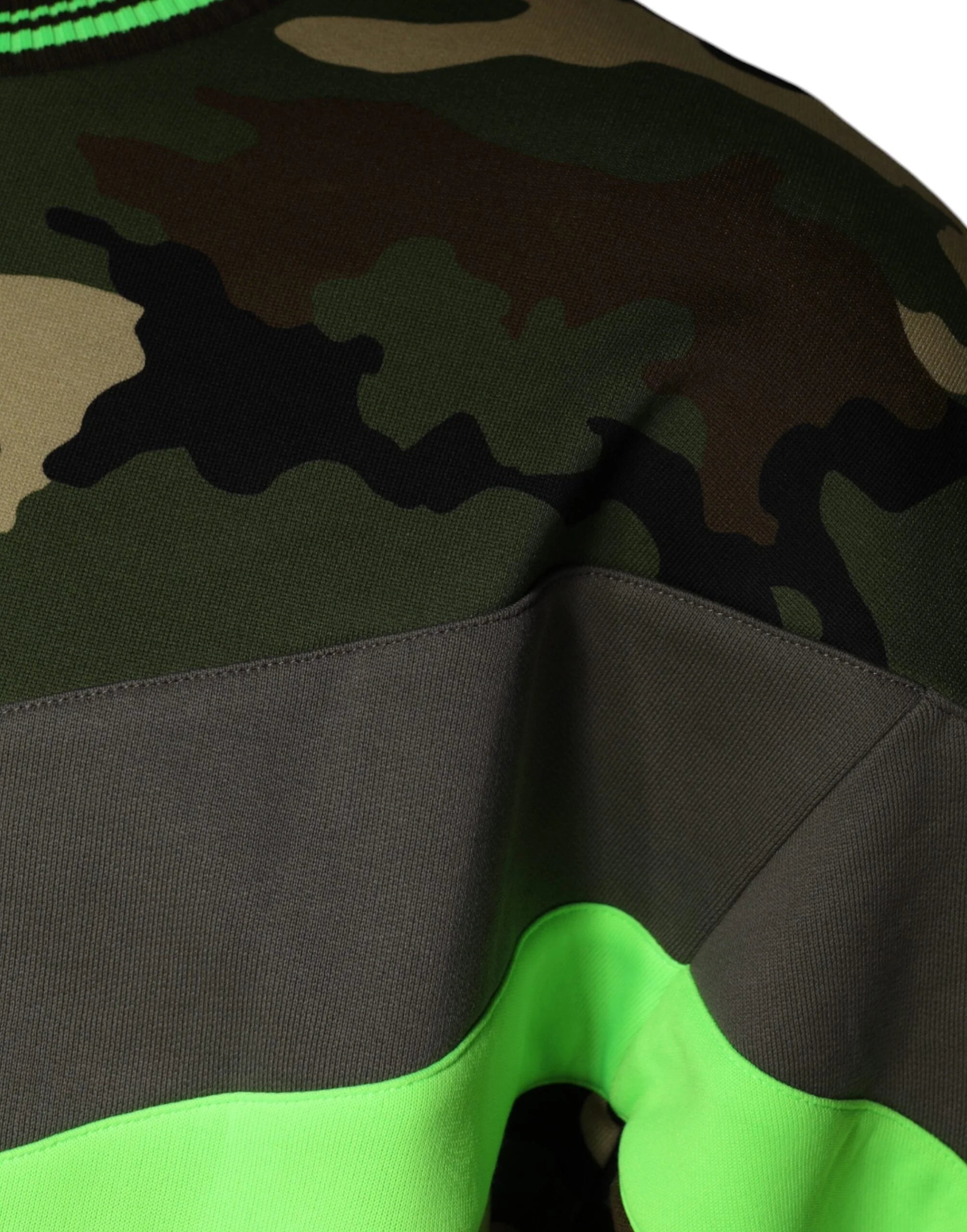 Dolce & Gabbana Multicolor Camouflage Sweatshirt Sweater - Sweatshirts