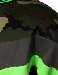Dolce & Gabbana Multicolor Camouflage Sweatshirt Sweater - Sweatshirts