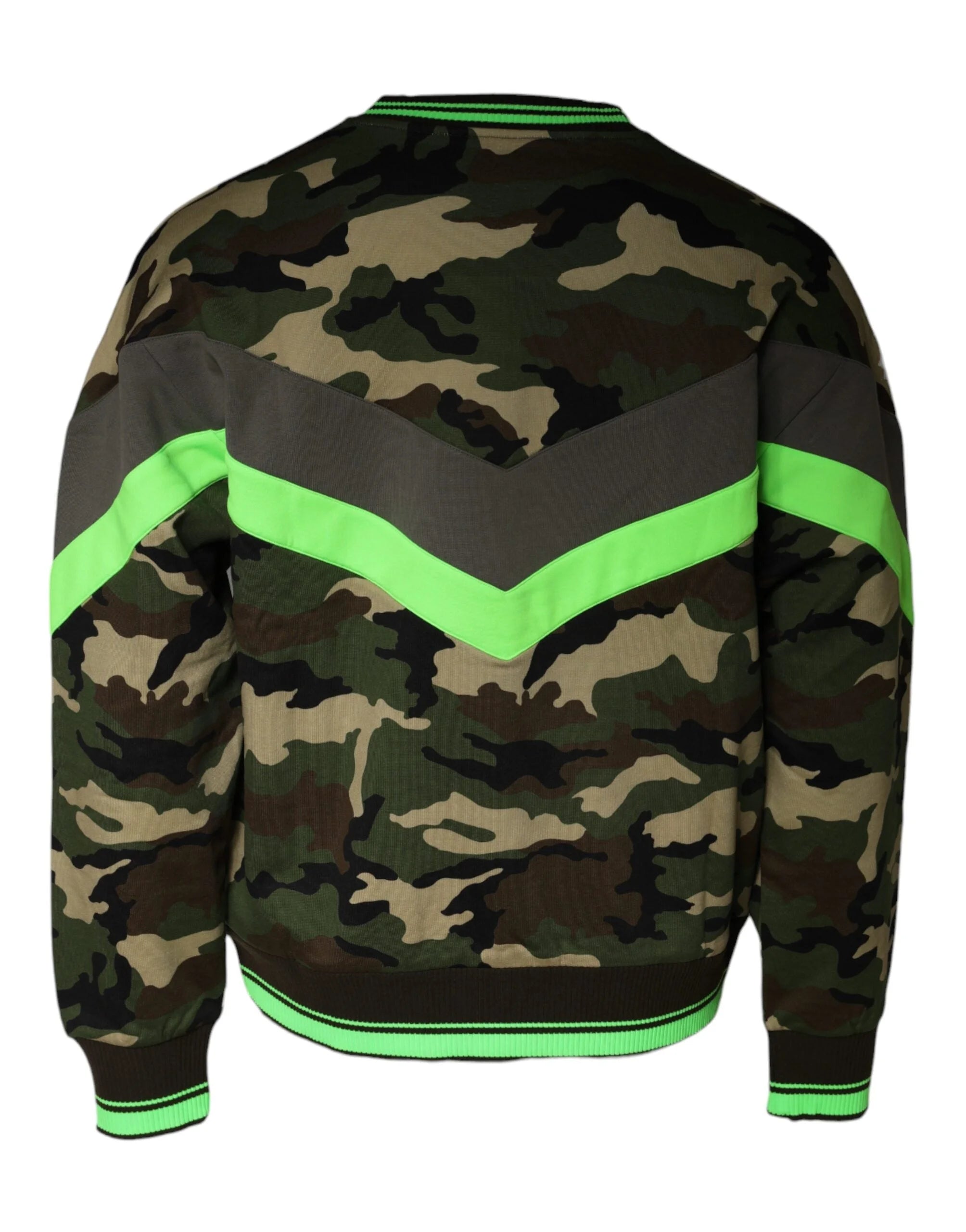 Dolce & Gabbana Multicolor Camouflage Sweatshirt Sweater - Sweatshirts