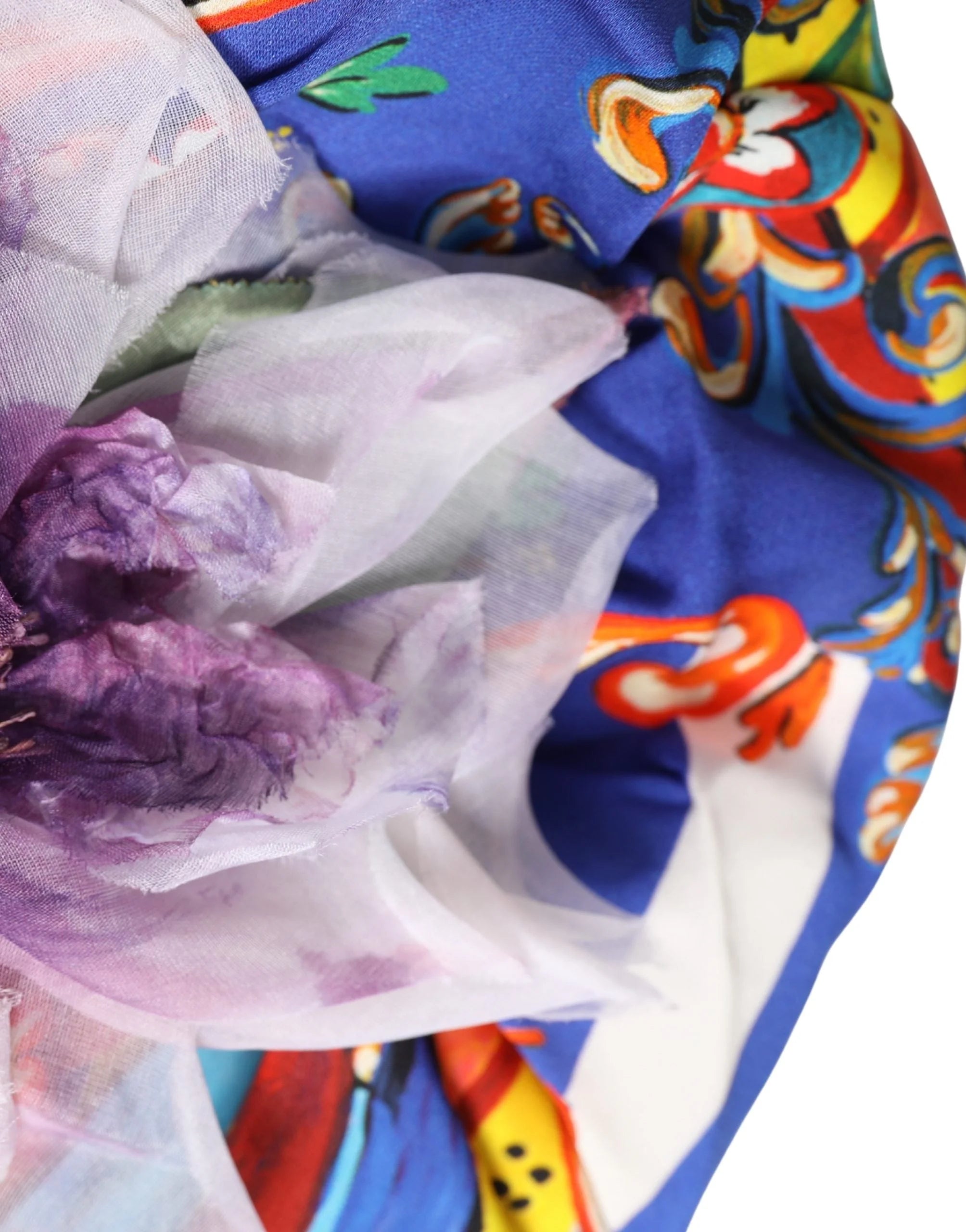Dolce & Gabbana Multifärg Carretto Mönster Turban Huvudbonad Hatt - Turbiner
