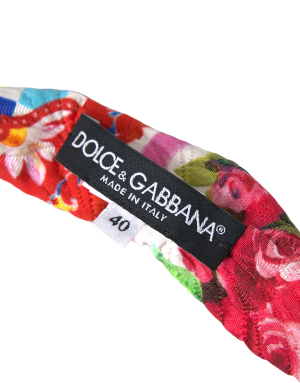 Dolce & Gabbana Multicolor Carretto Print Waist Belt - IT40|S - Belts