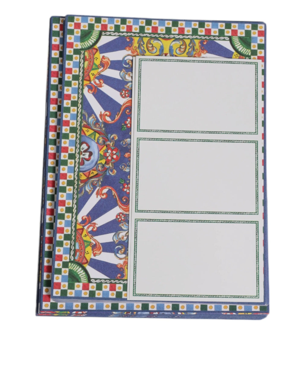 Dolce & Gabbana Multicolor Carretto Siciliano Envelope Post Card Holder - Scarves & Shawls
