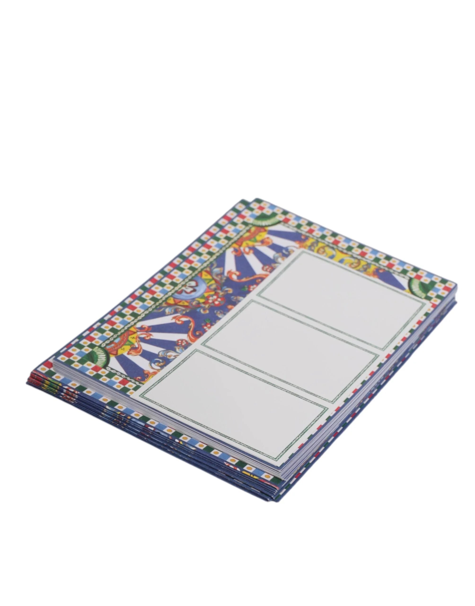 Dolce & Gabbana Multicolor Carretto Siciliano Envelope Post Card Holder - Scarves & Shawls