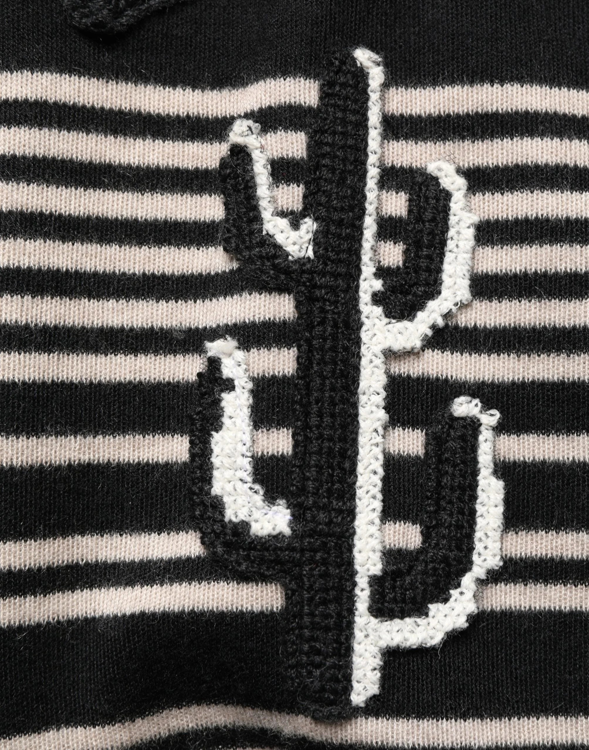 Dolce & Gabbana Multicolor Cashmere Striped CrewNeck Sweater - IT46 | S