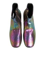 Dolce & Gabbana Multicolor Chelsea Short Ankle Boots Shoes - EU43/US10 - Boots