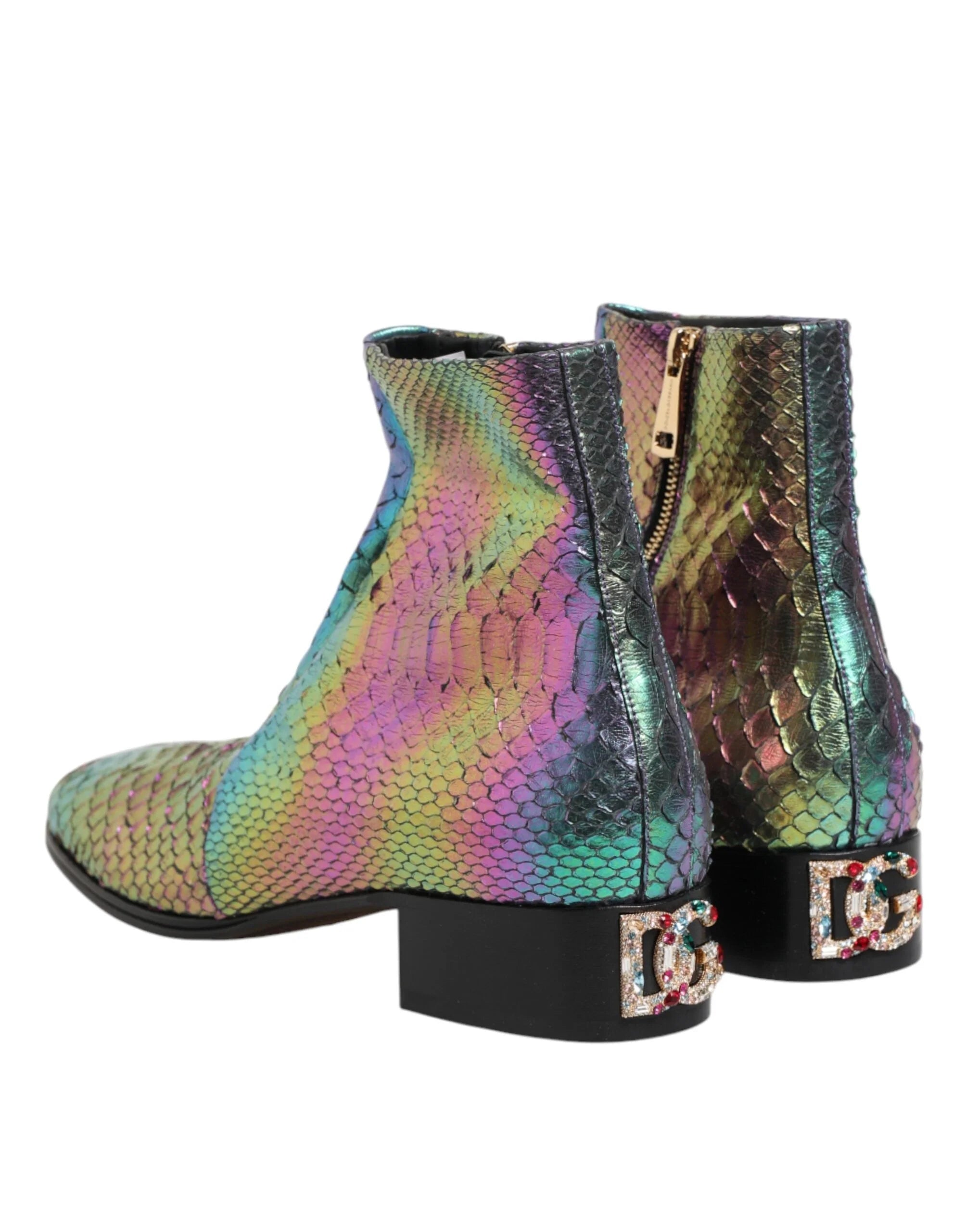 Dolce & Gabbana Multicolor Chelsea Short Ankle Boots Shoes - EU43/US10 - Boots