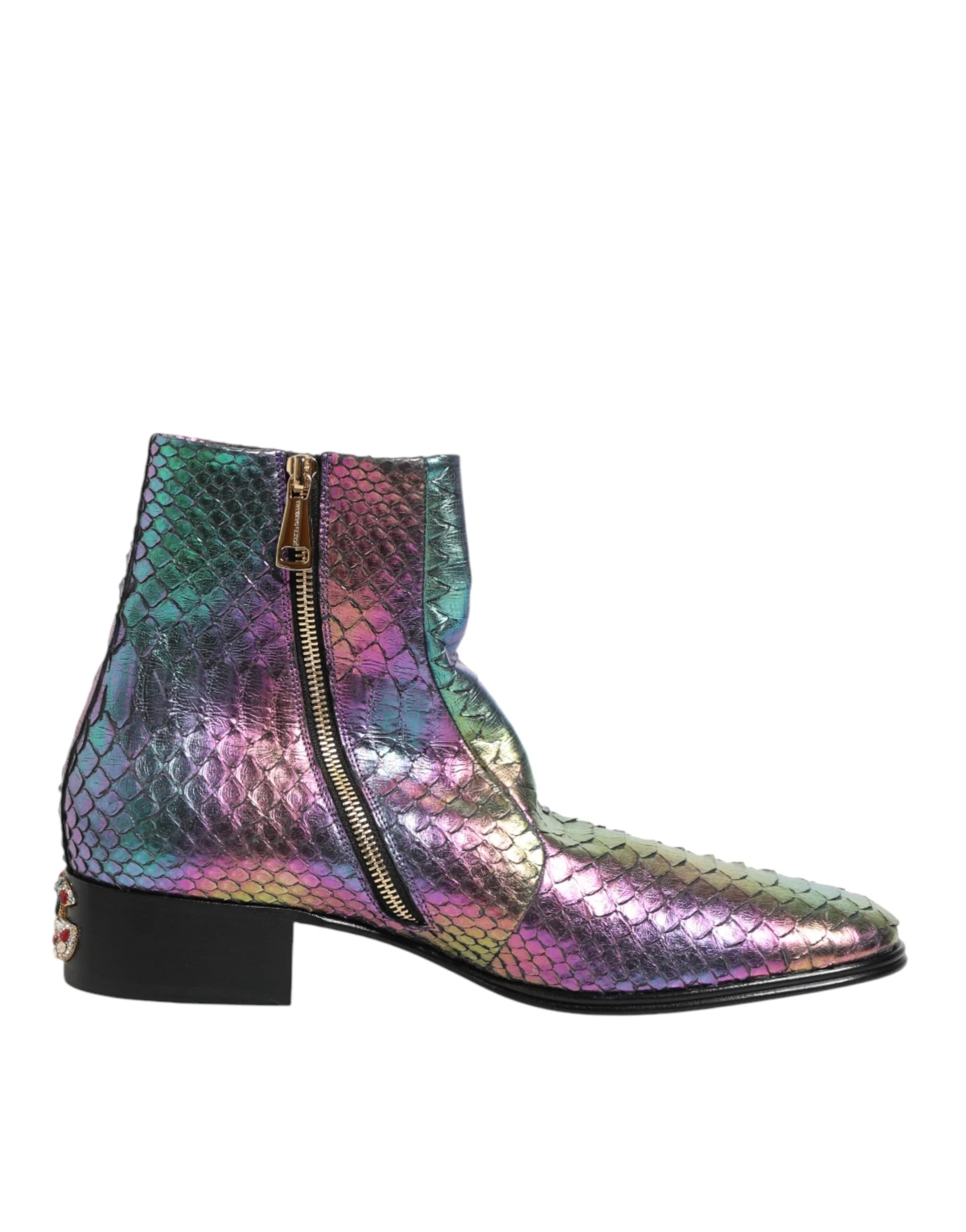 Dolce & Gabbana Multicolor Chelsea Short Ankle Boots Shoes - EU43/US10 - Boots