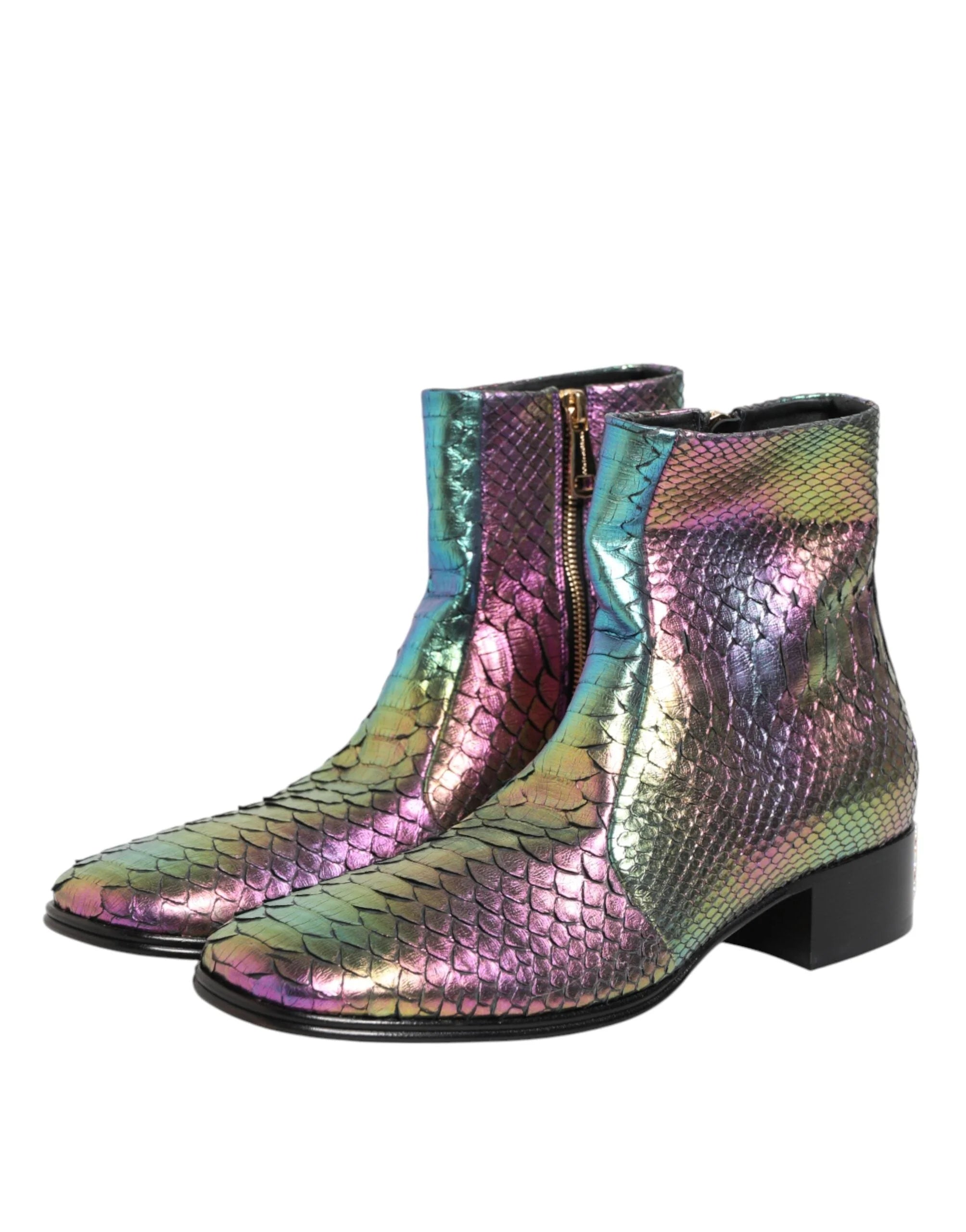 Dolce & Gabbana Multicolor Chelsea Short Ankle Boots Shoes - EU43/US10 - Boots