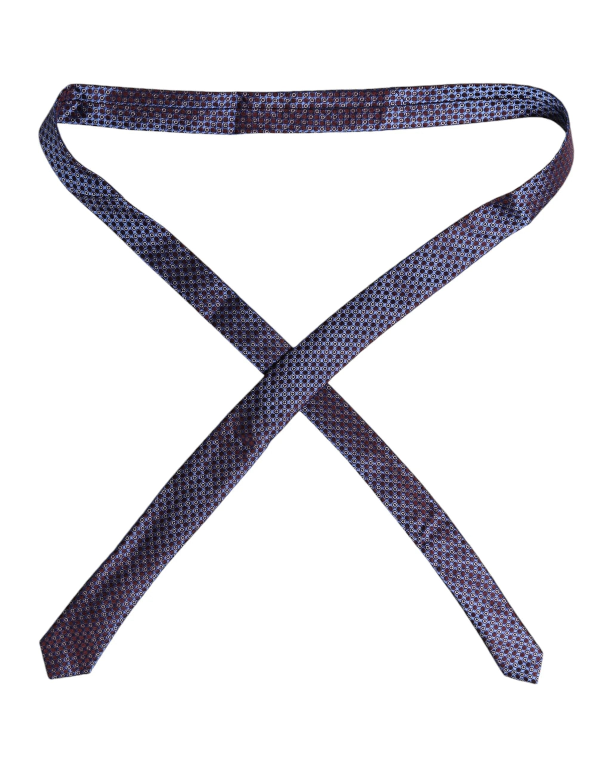 Dolce & Gabbana Multicolor Circles Silk Adjustable Necktie Tie - Neckties