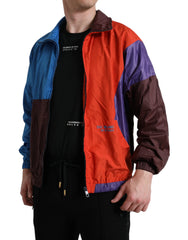Dolce & Gabbana Multicolor Color Windbreaker Jacket - Windbreakers