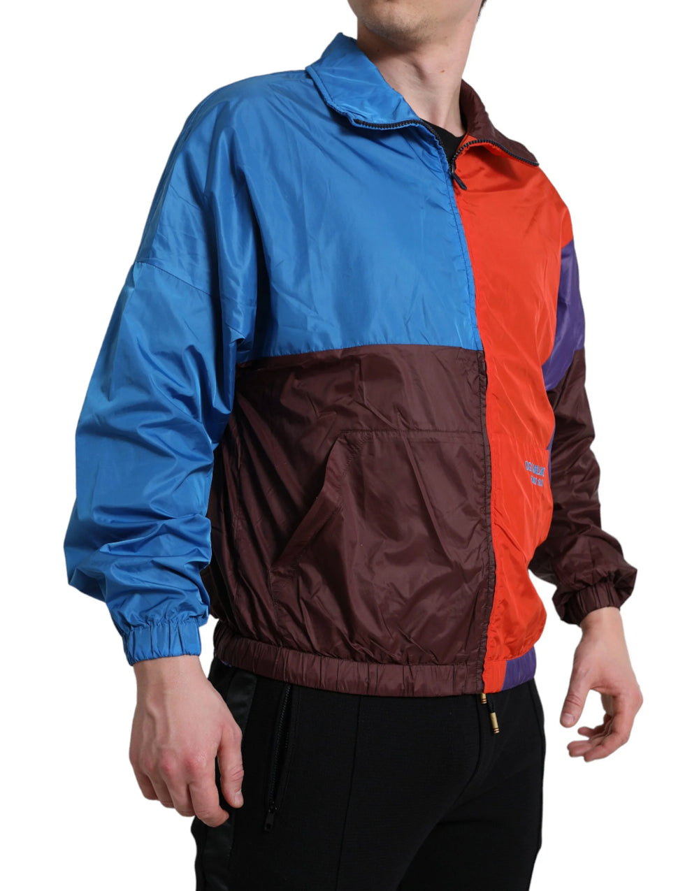 Dolce & Gabbana Multicolor Color Windbreaker Jacket - Windbreakers