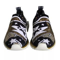 Dolce & Gabbana Multicolor Comet Star Print Sorrento Sneakers Shoes - EU37/US6.5 - Sneakers