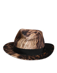 Dolce & Gabbana Multicolor Cotton Blend Fedora Capello Men Hat - 57 cm|S