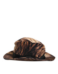 Dolce & Gabbana Multicolor Cotton Blend Fedora Capello Men Hat - 57 cm|S