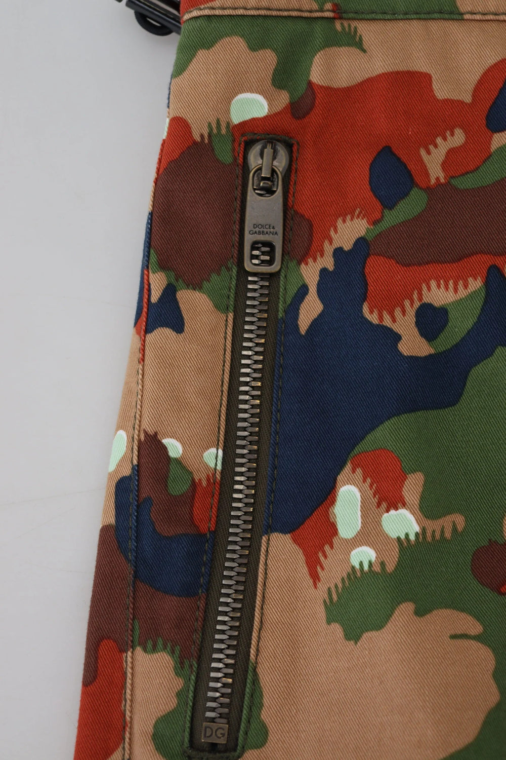 Dolce & Gabbana Multicolor Cotton Camouflaged Cargo Shorts - IT48 | M - Cargo Shorts