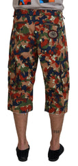 Dolce & Gabbana Multicolor Cotton Camouflaged Cargo Shorts - IT48 | M - Cargo Shorts