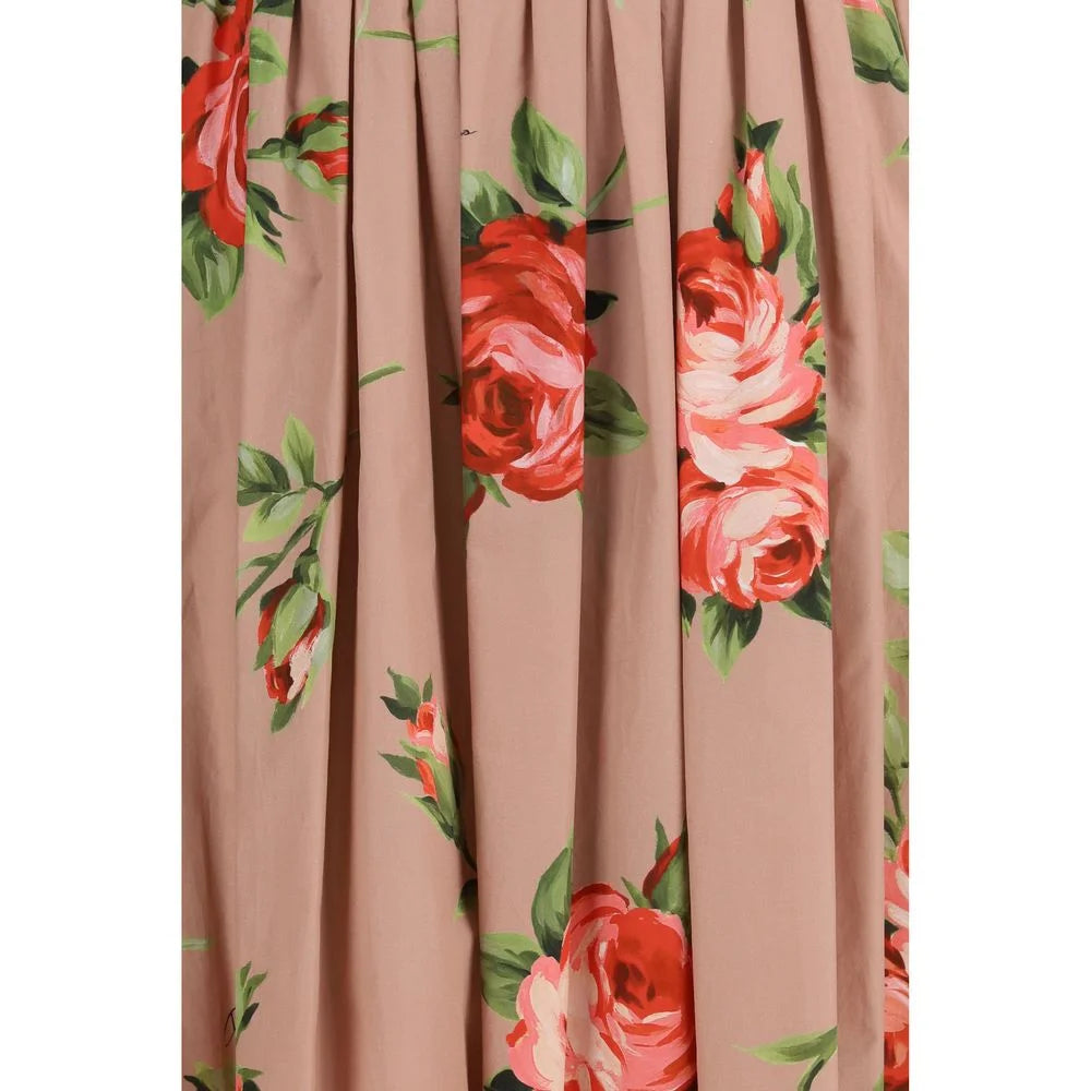 Dolce & Gabbana Multicolor Cotton Casual Dress - IT42 | L