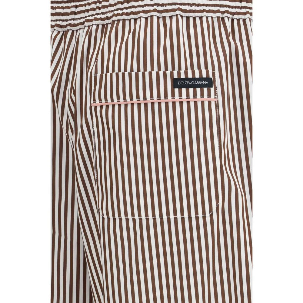 Dolce & Gabbana Multicolor Cotton Casual Pants