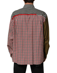 Dolce & Gabbana Multicolor Cotton Collared Checkered Shirt