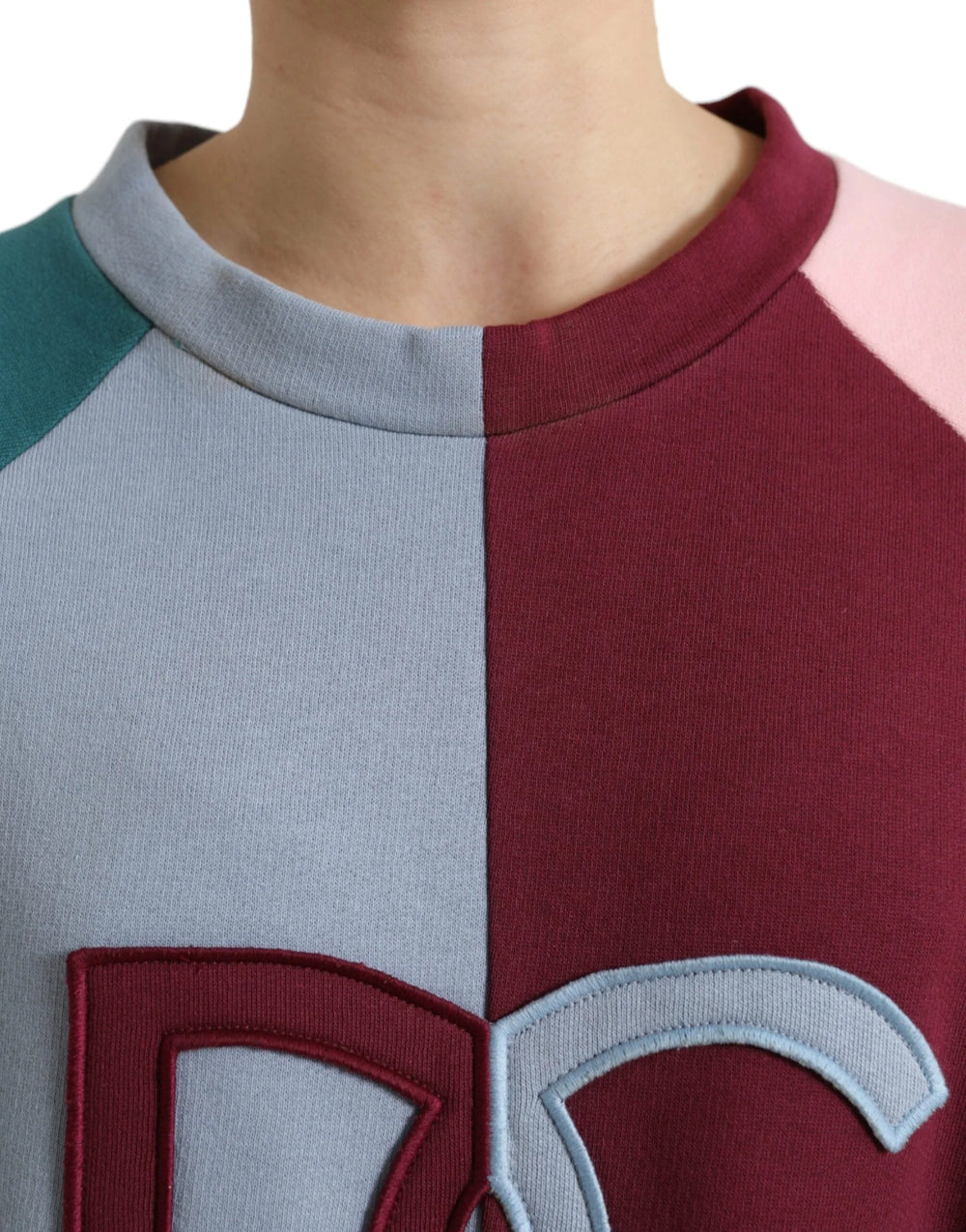Dolce & Gabbana Multicolor Cotton Crew Neck Pullover Sweater - IT36 | S - Sweaters